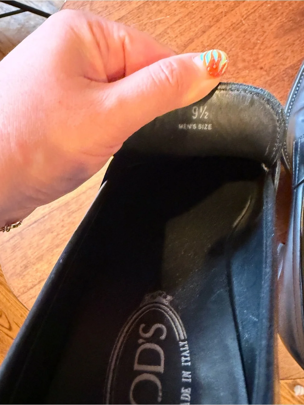Tod's Black Leather Penny Loafers - Men's Slip-On Dress Shoes